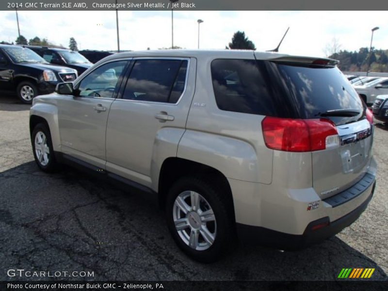 Champagne Silver Metallic / Jet Black 2014 GMC Terrain SLE AWD