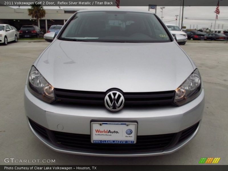 Reflex Silver Metallic / Titan Black 2011 Volkswagen Golf 2 Door