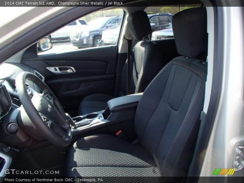 Champagne Silver Metallic / Jet Black 2014 GMC Terrain SLE AWD