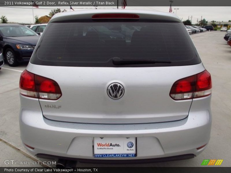 Reflex Silver Metallic / Titan Black 2011 Volkswagen Golf 2 Door