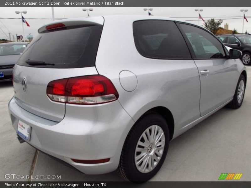 Reflex Silver Metallic / Titan Black 2011 Volkswagen Golf 2 Door
