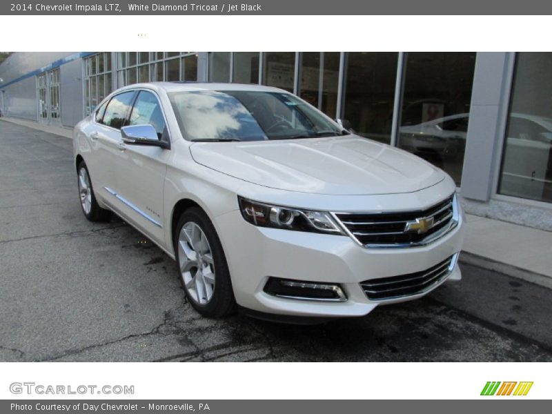 White Diamond Tricoat / Jet Black 2014 Chevrolet Impala LTZ