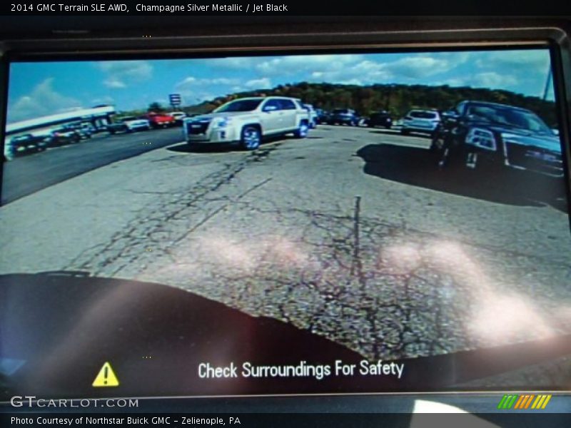 Champagne Silver Metallic / Jet Black 2014 GMC Terrain SLE AWD
