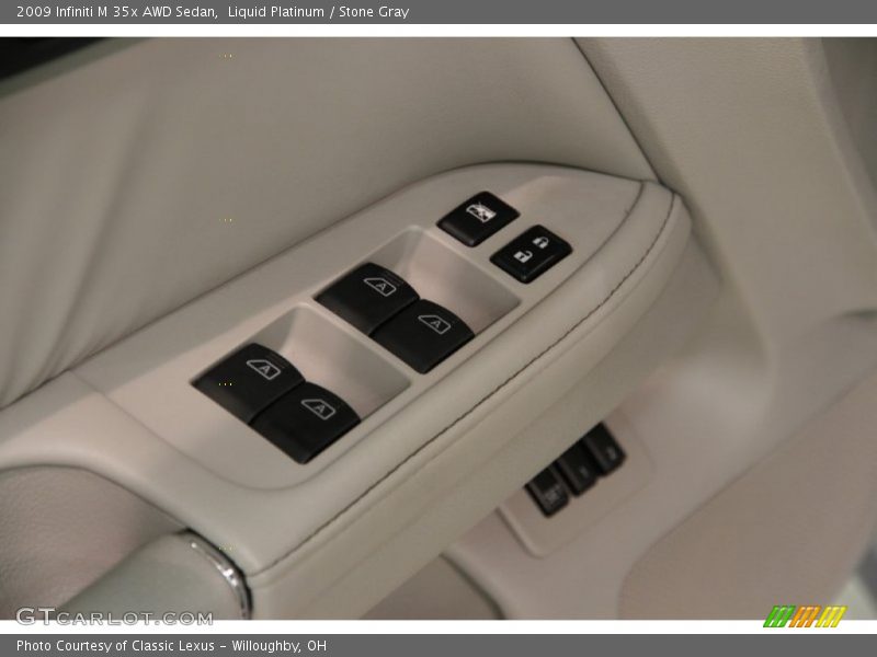 Liquid Platinum / Stone Gray 2009 Infiniti M 35x AWD Sedan