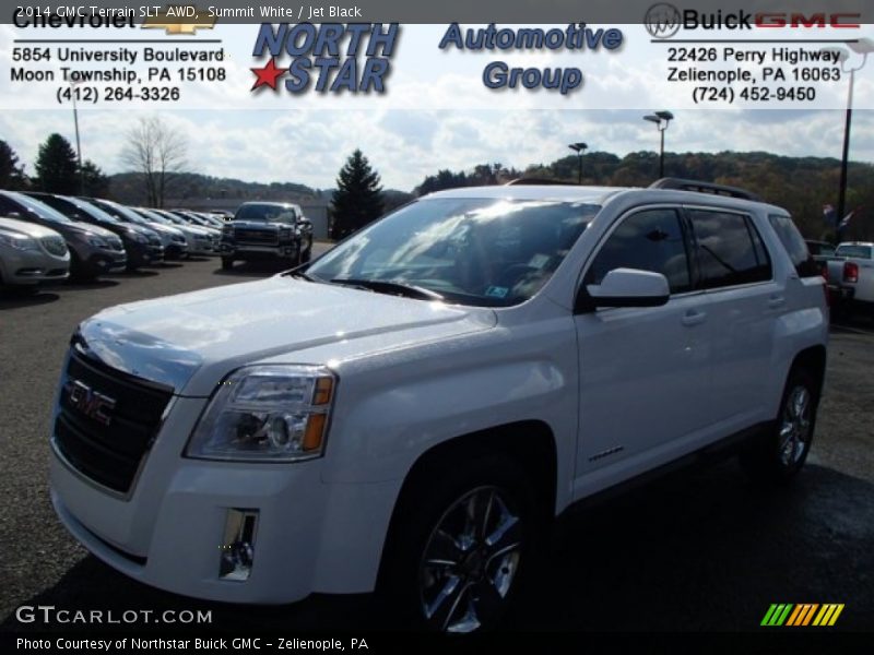 Summit White / Jet Black 2014 GMC Terrain SLT AWD