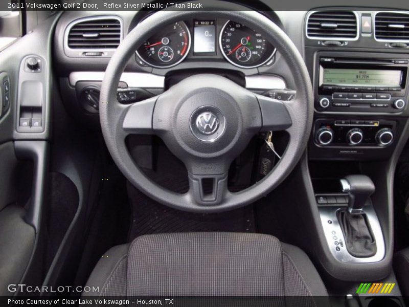 Reflex Silver Metallic / Titan Black 2011 Volkswagen Golf 2 Door