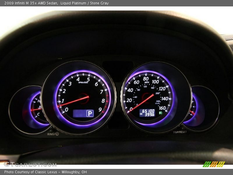 Liquid Platinum / Stone Gray 2009 Infiniti M 35x AWD Sedan
