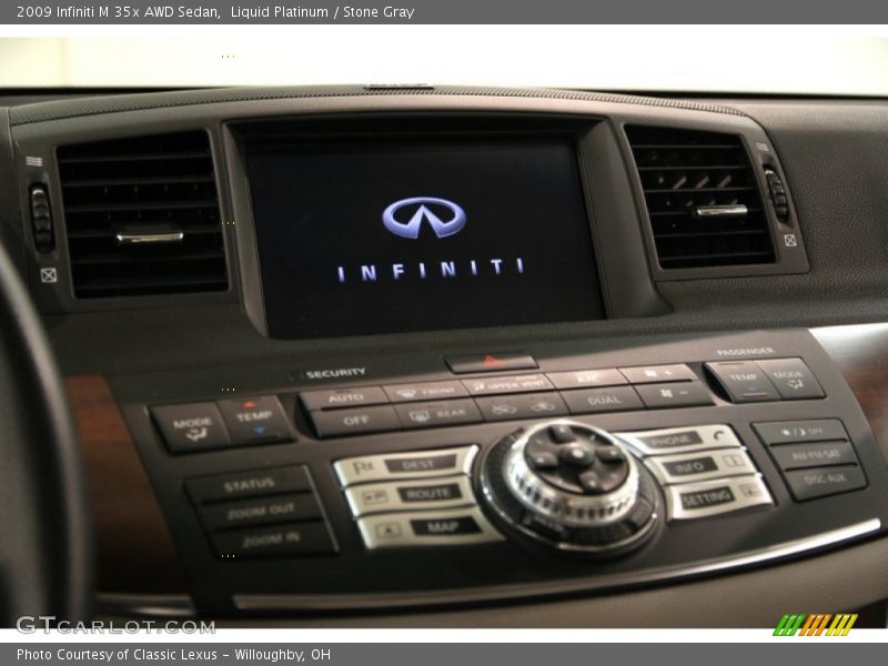 Liquid Platinum / Stone Gray 2009 Infiniti M 35x AWD Sedan