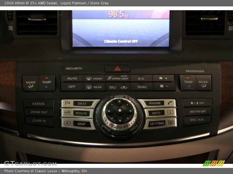 Liquid Platinum / Stone Gray 2009 Infiniti M 35x AWD Sedan