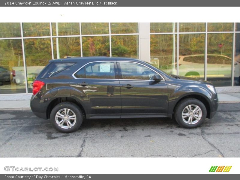 Ashen Gray Metallic / Jet Black 2014 Chevrolet Equinox LS AWD