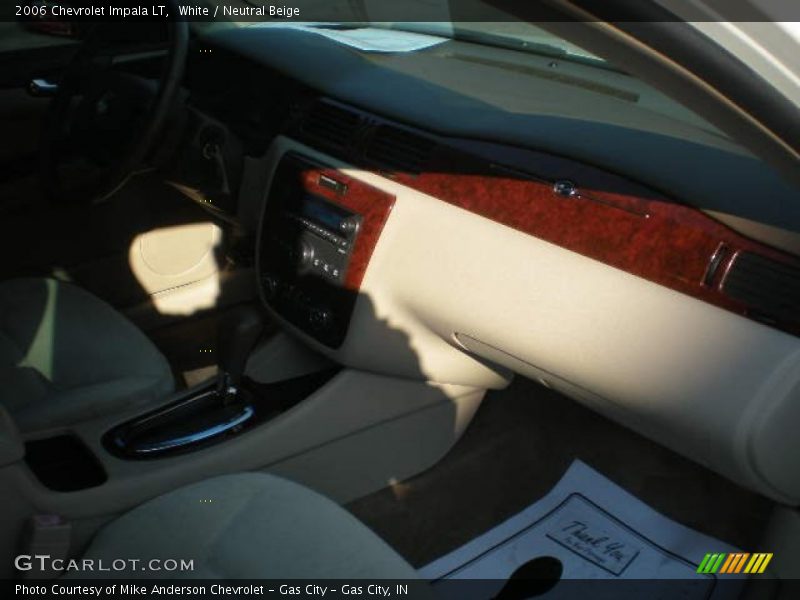 White / Neutral Beige 2006 Chevrolet Impala LT
