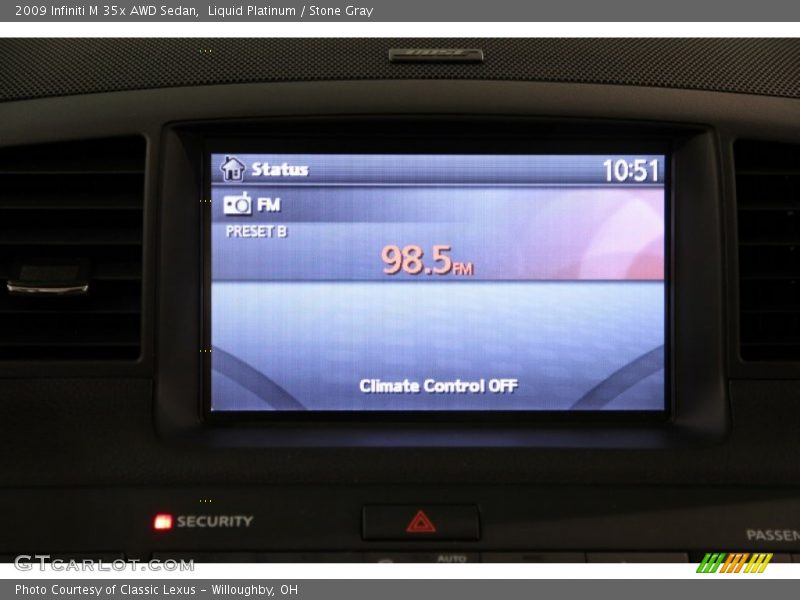 Liquid Platinum / Stone Gray 2009 Infiniti M 35x AWD Sedan
