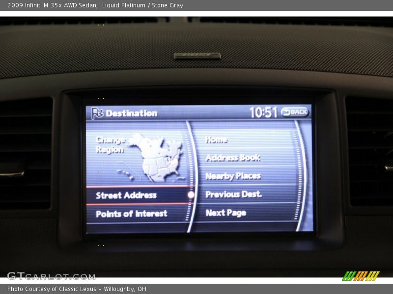Liquid Platinum / Stone Gray 2009 Infiniti M 35x AWD Sedan