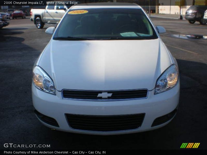 White / Neutral Beige 2006 Chevrolet Impala LT