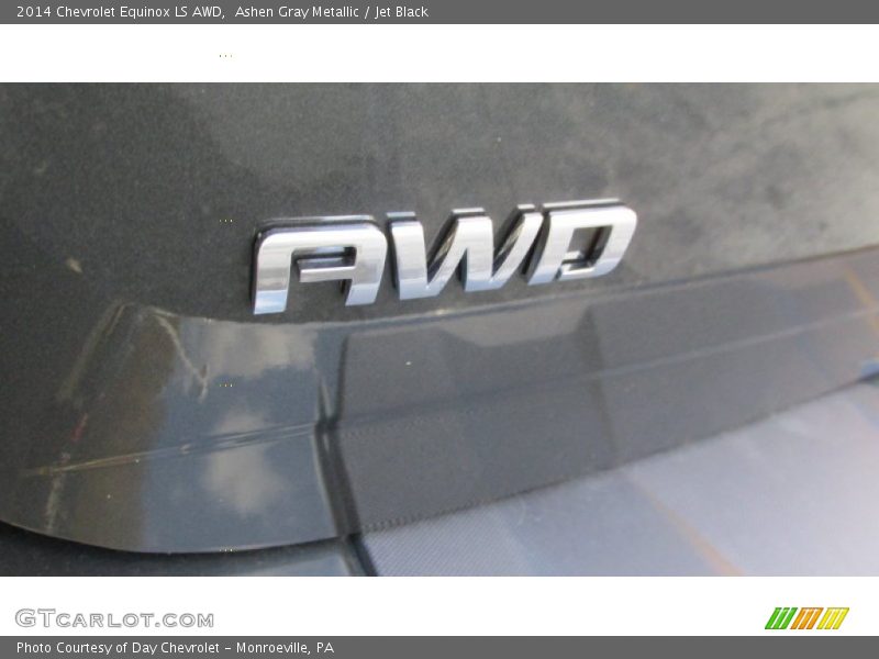 Ashen Gray Metallic / Jet Black 2014 Chevrolet Equinox LS AWD