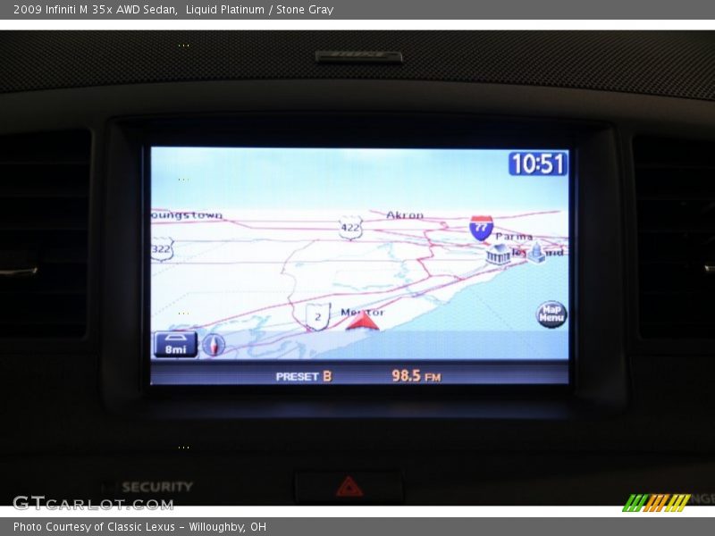 Liquid Platinum / Stone Gray 2009 Infiniti M 35x AWD Sedan