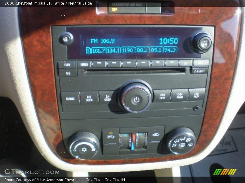 White / Neutral Beige 2006 Chevrolet Impala LT