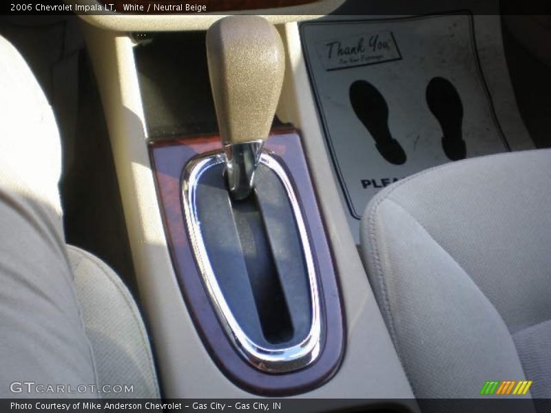 White / Neutral Beige 2006 Chevrolet Impala LT