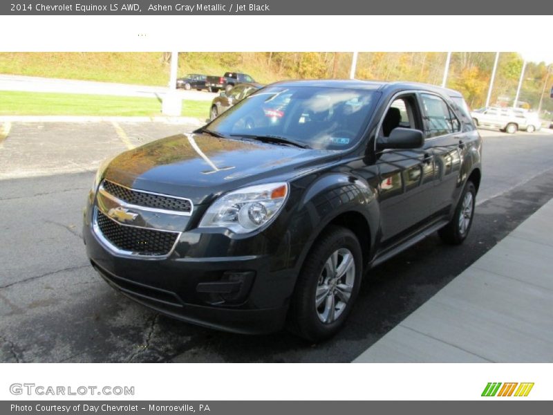 Ashen Gray Metallic / Jet Black 2014 Chevrolet Equinox LS AWD