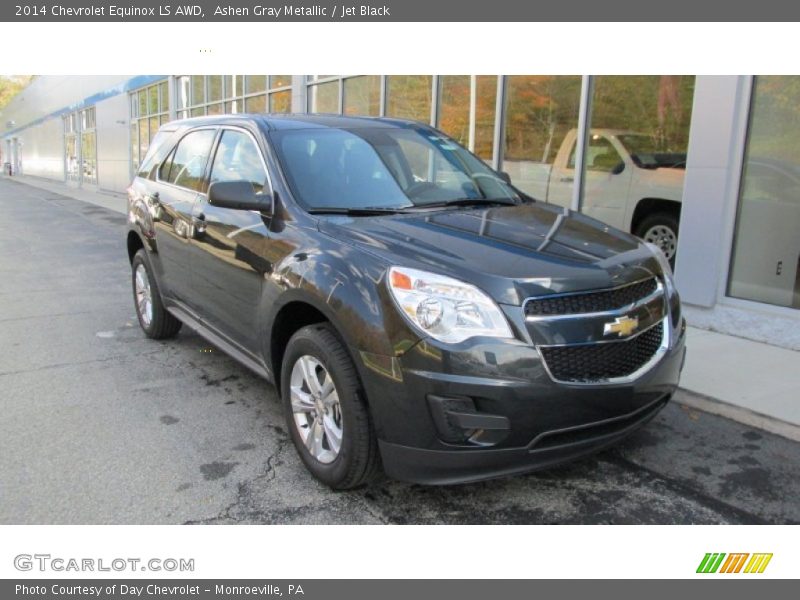 Ashen Gray Metallic / Jet Black 2014 Chevrolet Equinox LS AWD