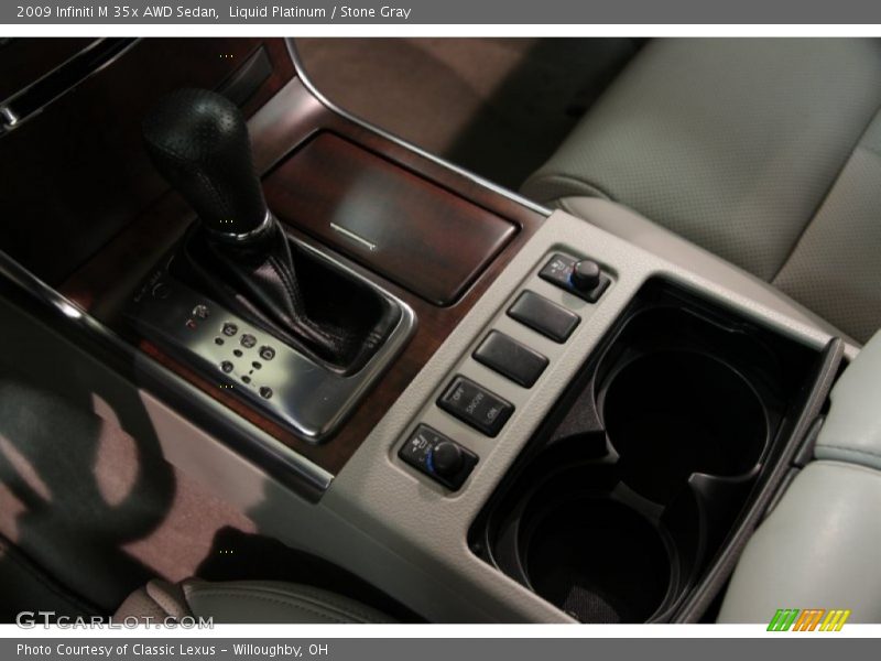 Liquid Platinum / Stone Gray 2009 Infiniti M 35x AWD Sedan