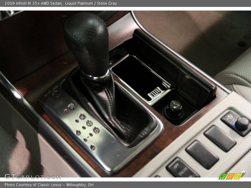 Liquid Platinum / Stone Gray 2009 Infiniti M 35x AWD Sedan