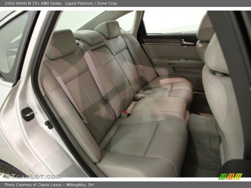 Liquid Platinum / Stone Gray 2009 Infiniti M 35x AWD Sedan
