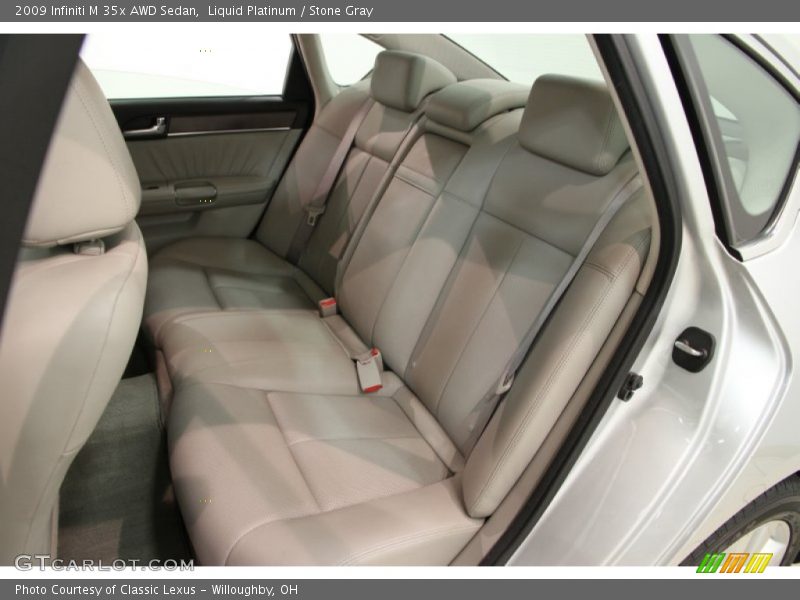 Liquid Platinum / Stone Gray 2009 Infiniti M 35x AWD Sedan