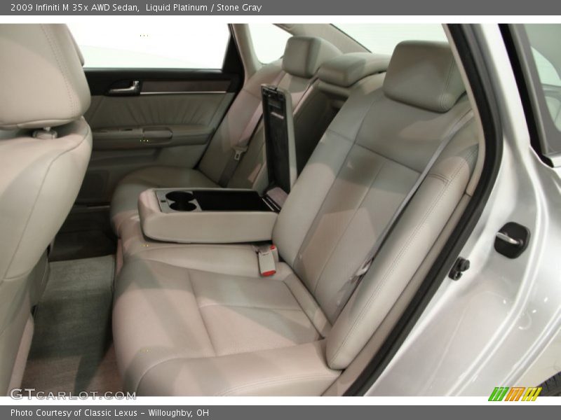 Liquid Platinum / Stone Gray 2009 Infiniti M 35x AWD Sedan