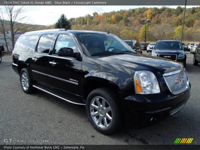 Onyx Black / Cocoa/Light Cashmere 2014 GMC Yukon XL Denali AWD