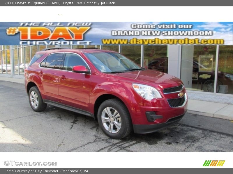Crystal Red Tintcoat / Jet Black 2014 Chevrolet Equinox LT AWD