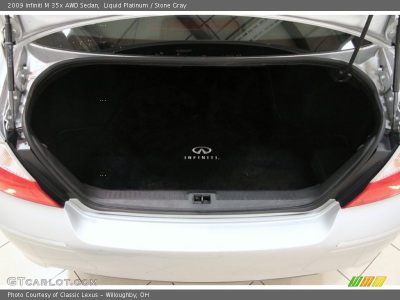 Liquid Platinum / Stone Gray 2009 Infiniti M 35x AWD Sedan