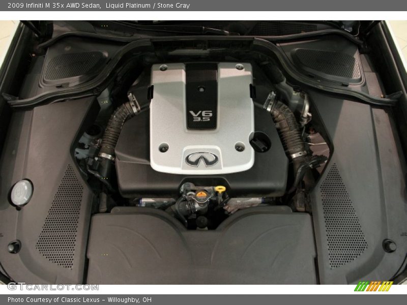 Liquid Platinum / Stone Gray 2009 Infiniti M 35x AWD Sedan