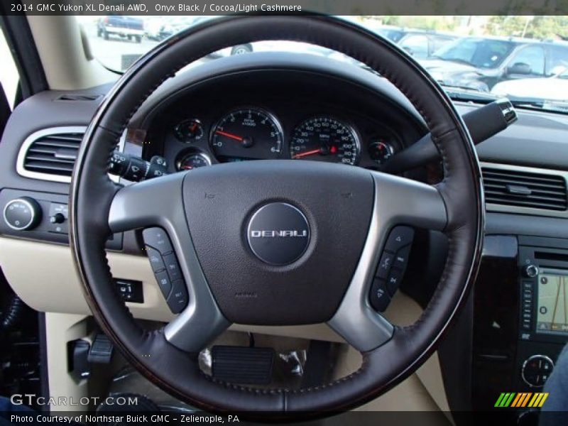 Onyx Black / Cocoa/Light Cashmere 2014 GMC Yukon XL Denali AWD
