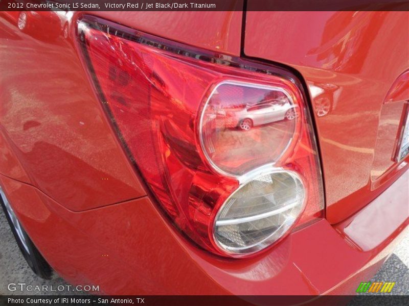 Victory Red / Jet Black/Dark Titanium 2012 Chevrolet Sonic LS Sedan