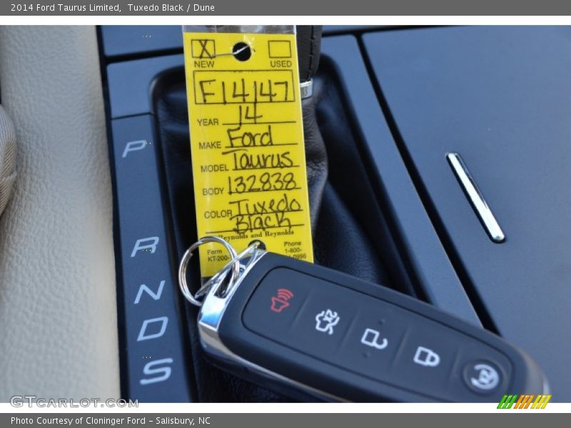 Keys of 2014 Taurus Limited