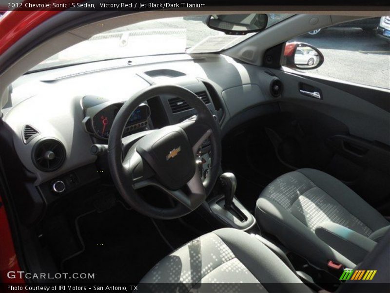 Victory Red / Jet Black/Dark Titanium 2012 Chevrolet Sonic LS Sedan