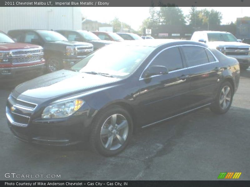 Imperial Blue Metallic / Ebony 2011 Chevrolet Malibu LT