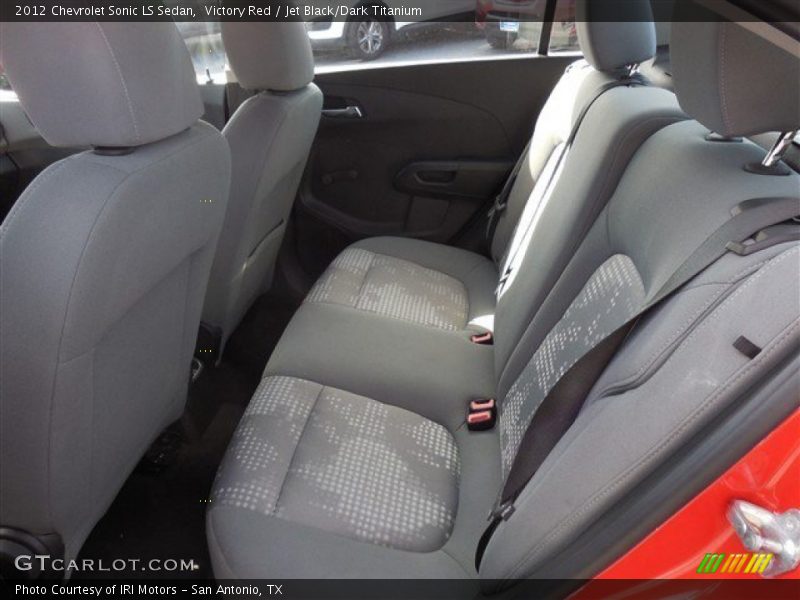 Victory Red / Jet Black/Dark Titanium 2012 Chevrolet Sonic LS Sedan