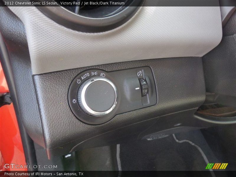 Victory Red / Jet Black/Dark Titanium 2012 Chevrolet Sonic LS Sedan