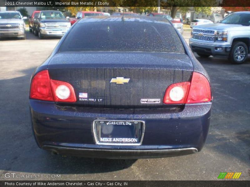 Imperial Blue Metallic / Ebony 2011 Chevrolet Malibu LT