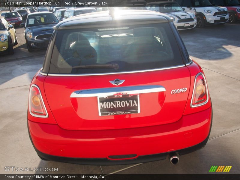 Chili Red / Grey/Carbon Black 2010 Mini Cooper Hardtop