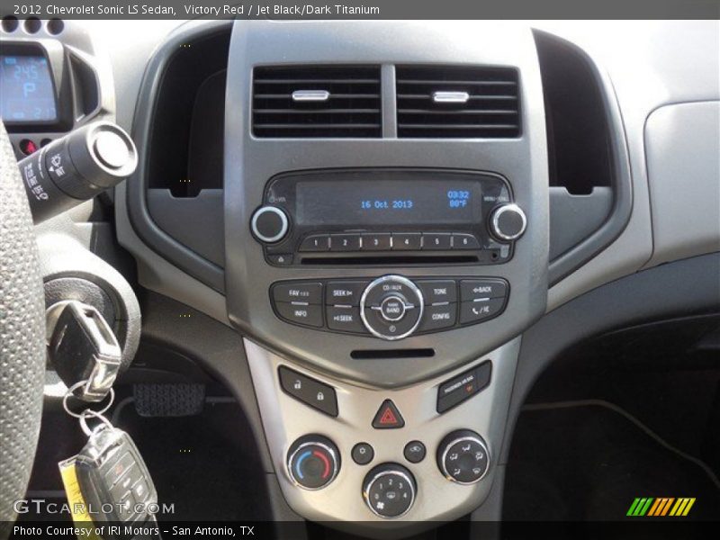 Victory Red / Jet Black/Dark Titanium 2012 Chevrolet Sonic LS Sedan