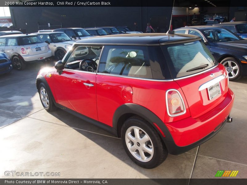 Chili Red / Grey/Carbon Black 2010 Mini Cooper Hardtop
