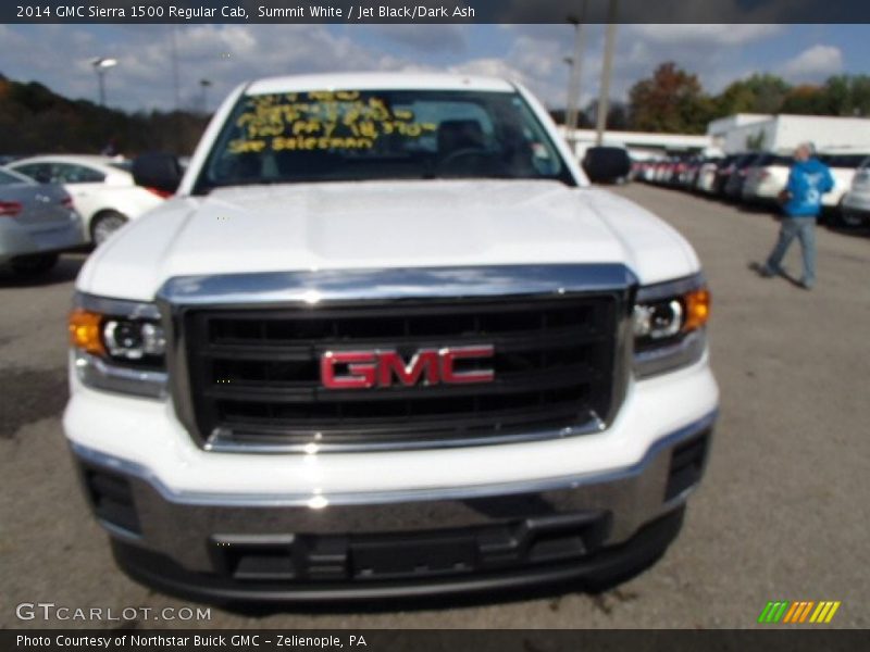 Summit White / Jet Black/Dark Ash 2014 GMC Sierra 1500 Regular Cab