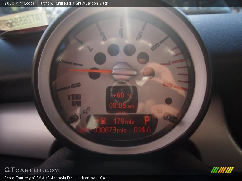 Chili Red / Grey/Carbon Black 2010 Mini Cooper Hardtop