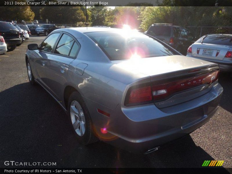 Billet Silver / Black/Light Frost Beige 2013 Dodge Charger SE