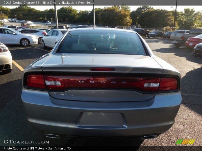 Billet Silver / Black/Light Frost Beige 2013 Dodge Charger SE