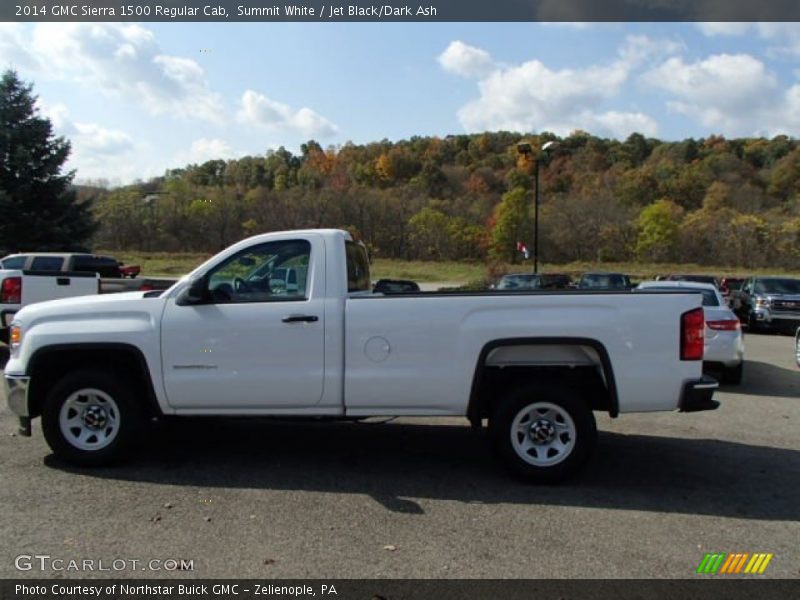 Summit White / Jet Black/Dark Ash 2014 GMC Sierra 1500 Regular Cab