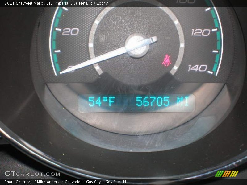 Imperial Blue Metallic / Ebony 2011 Chevrolet Malibu LT